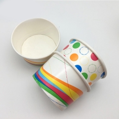 बेस्ट प्राइस डिस्पोजेबल पेपर टेक अवे डिज़ाइन आइसक्रीम पेपर कप