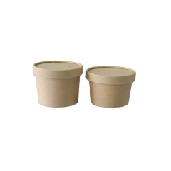 Attractive Price New Type 8OZ Kraft Paper Cup With Lid