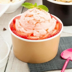 50ml-1000ml Disposable Paper Ice Cream Tubs And Lids