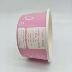 Recipientes da tigela de papel para copo de sorvete biodegradável