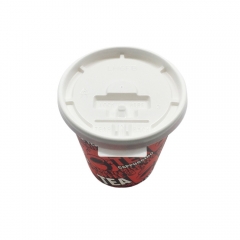 73mm Take Out Disposable Paper Cup Plastic Lid For Hot Coffee