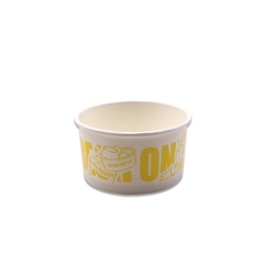 6OZ Ddisposable Custom Size Logo Biodegradable Ice Cream Paper Cup with Lid