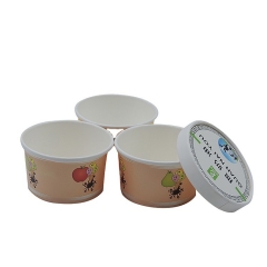 2021 Supply Custom Size and Logo Disposable Rolled Ice Cream Paper Cup