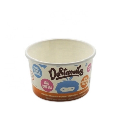 Coppe gelato personalizzate del mercato europeo 3 OZ con coperchio