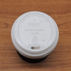 Одноразовая компостируемая крышка из CPLA для кофейной чашки