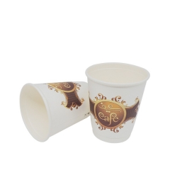 Ventilateur en gros de tasse de papier enduit de double pe 8OZ pour la boisson chaude