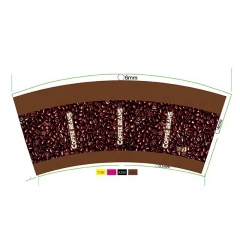 Одноразовое сырье для бумаги для стаканов на 8 унций для горячего напитка