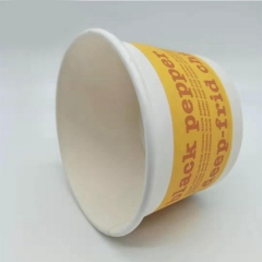 Magasin de desserts jetables Sortez des tasses de crème glacée en papier PLA avec un nouveau design