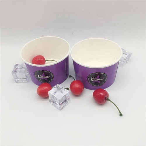 PLA coating Compostable Ice Cream Paper Cup for USA