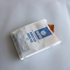 लोगो के साथ फ्रेंच लोगो प्रिंट ब्रेड पैकेजिंग पेपर बैग