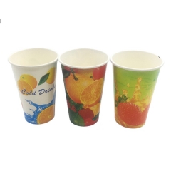Wholesale Paper Cup Raw Material Custom Designed Printing Paper Cup Fan