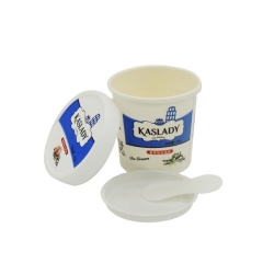 Ventes chaudes de crème glacée imprimée personnalisée/tasse de papier de yaourt glacé