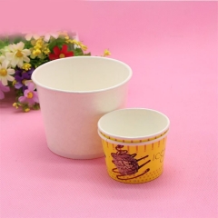 10OZ Eco-friend Color Disposable Ice Cream Paper Cup