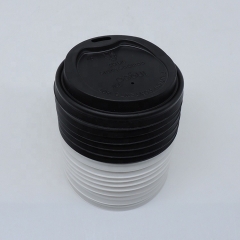 Tapas de taza de café de papel CPLA biodegradables personalizadas compostables