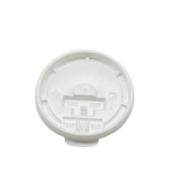 Disposable Hot Drink Flat Paper Cup Cover Plastic Lids