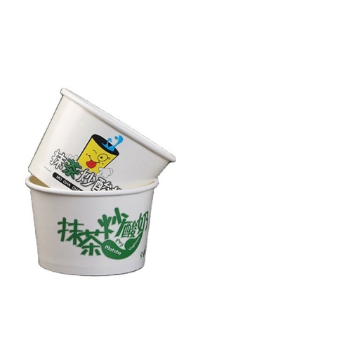 Al por mayor copa de helado biodegradable envases usados