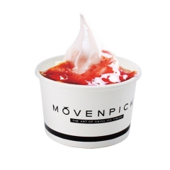 2021 nouvelles tasses de crème glacée en papier jetables avec votre logo personnel