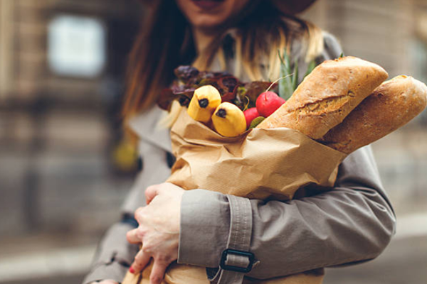 Bread paper bag applied in food business