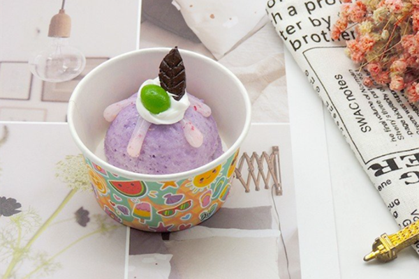 paper ice cream cups with lids wholesale