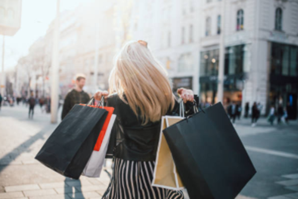 The effect of black paper bags on shopping in shopping malls