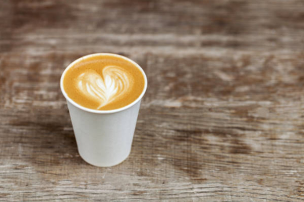Custom disposable bagasse cup as a walking billboard