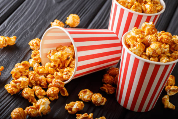 Premium popcorn bucket maintains your entertainment items