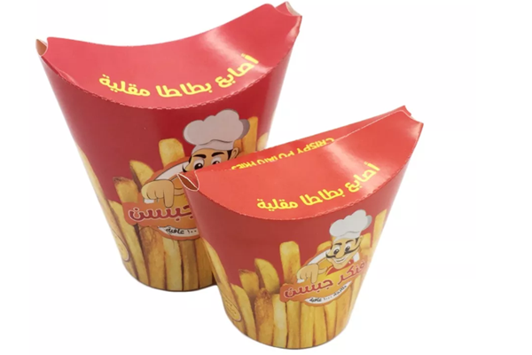 16oz kraft french fries cup