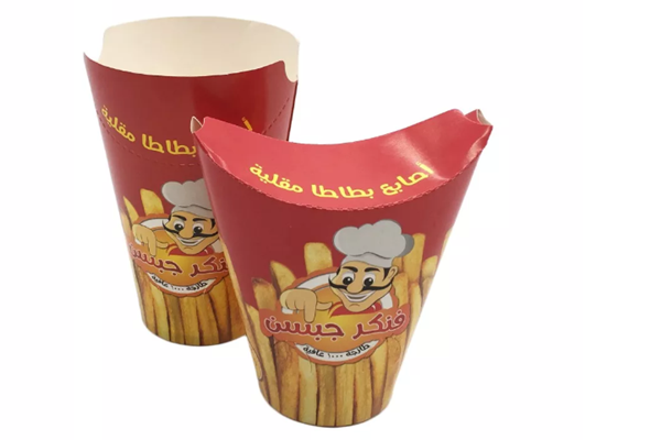 16oz kraft french fries cup