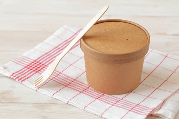 kraft Paper Bowl With Lid