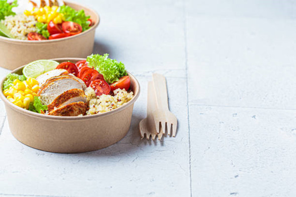 salad kraft paper bowl