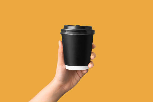 Disposable coffee cups with handles