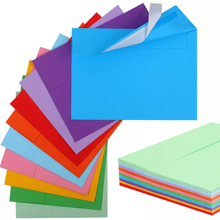 Envelopes de papel de carta de embalagem ecológica reciclado por atacado