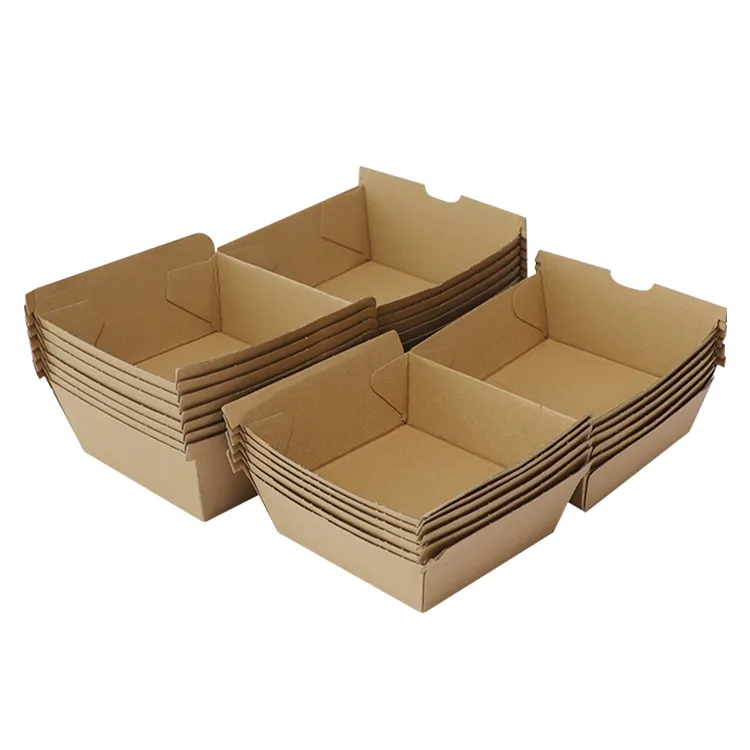 Custom Printed Restaurant Takeaway Paper Burger Packaging Boxes