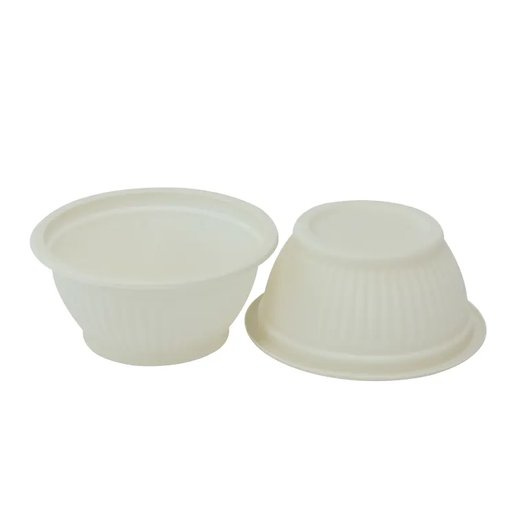 Custom Disposable Cornstarch Food Container Bowl Corn Starch Biodegradable Cornstarch Soup Bowl