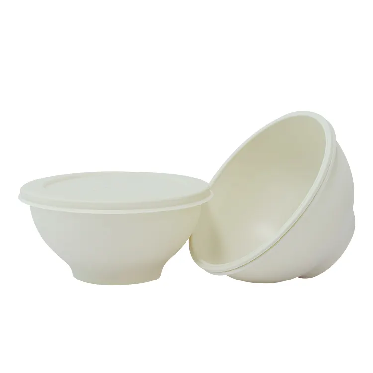 Custom Disposable Cornstarch Food Container Bowl Corn Starch Biodegradable Cornstarch Soup Bowl
