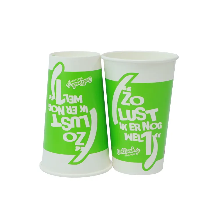 12 oz copos de plástico para beber copos de papel descartáveis