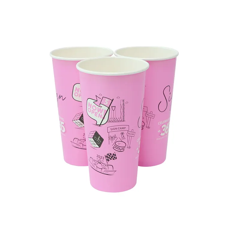 12oz प्लास्टिक कप पीने के कप डिस्पोजेबल पेपर कप