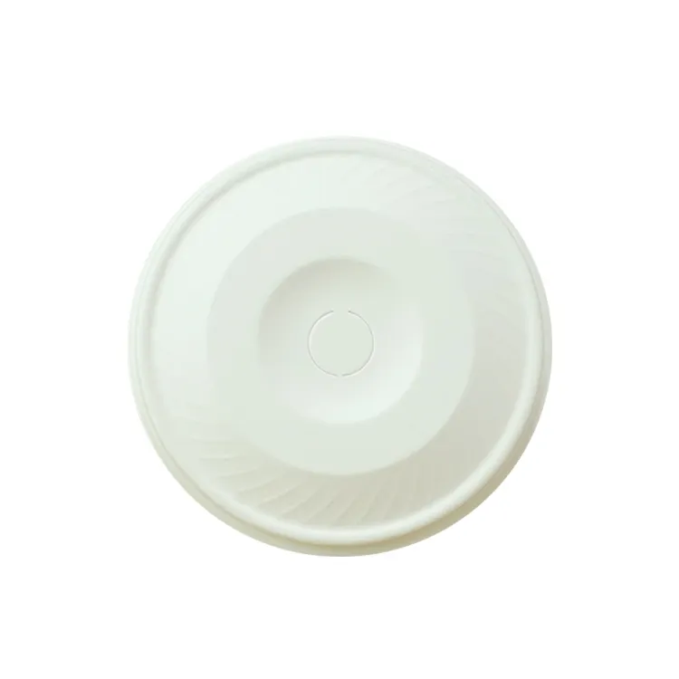 Biodegradable Disposable 80mm 90mm Sugarcane Bagasse Bamboo Pulp Paper Coffee Cup Lid