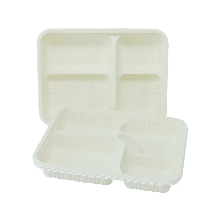 Custom Biodegradable Cornstarch Food Tray Disposable Cornstarch Sushi Tray