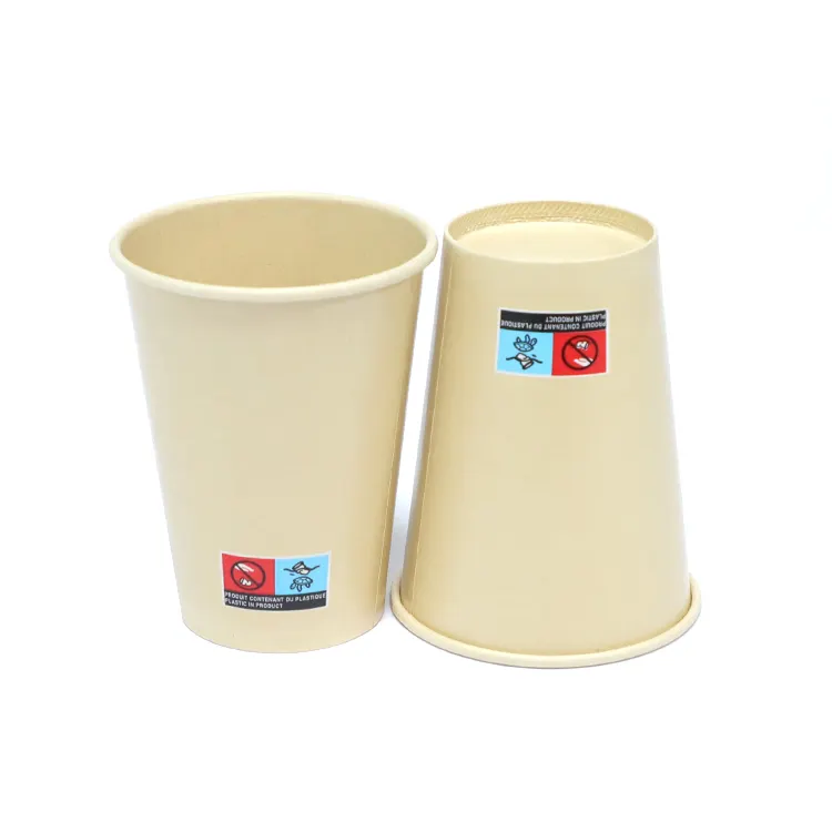 Vaso de papel de cono de nieve desechable de 6 oz para helado