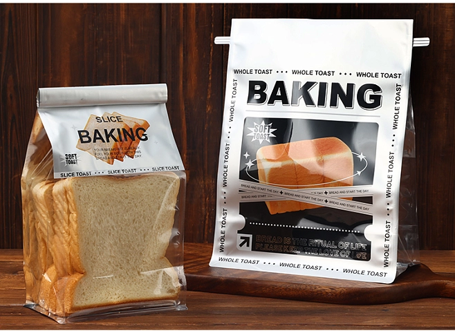 Custom Printed Bread Bags with Clear Window