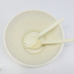 Tigela de amido de milho de 700 ML ecologicamente correta natural biodegradável para macarro