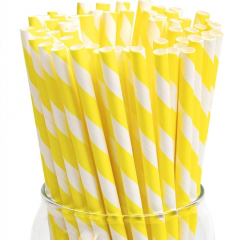 Biodegradable 6mm Paper Straws Individually Wrapped Drinking Straw