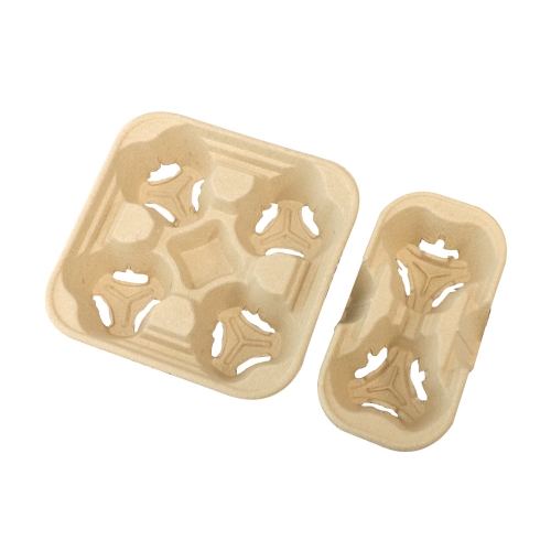 Disposable Paper Cup Holder Trays 2 or 4 Cups