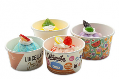 Custom 4 oz Ice Cream Cups with Lids