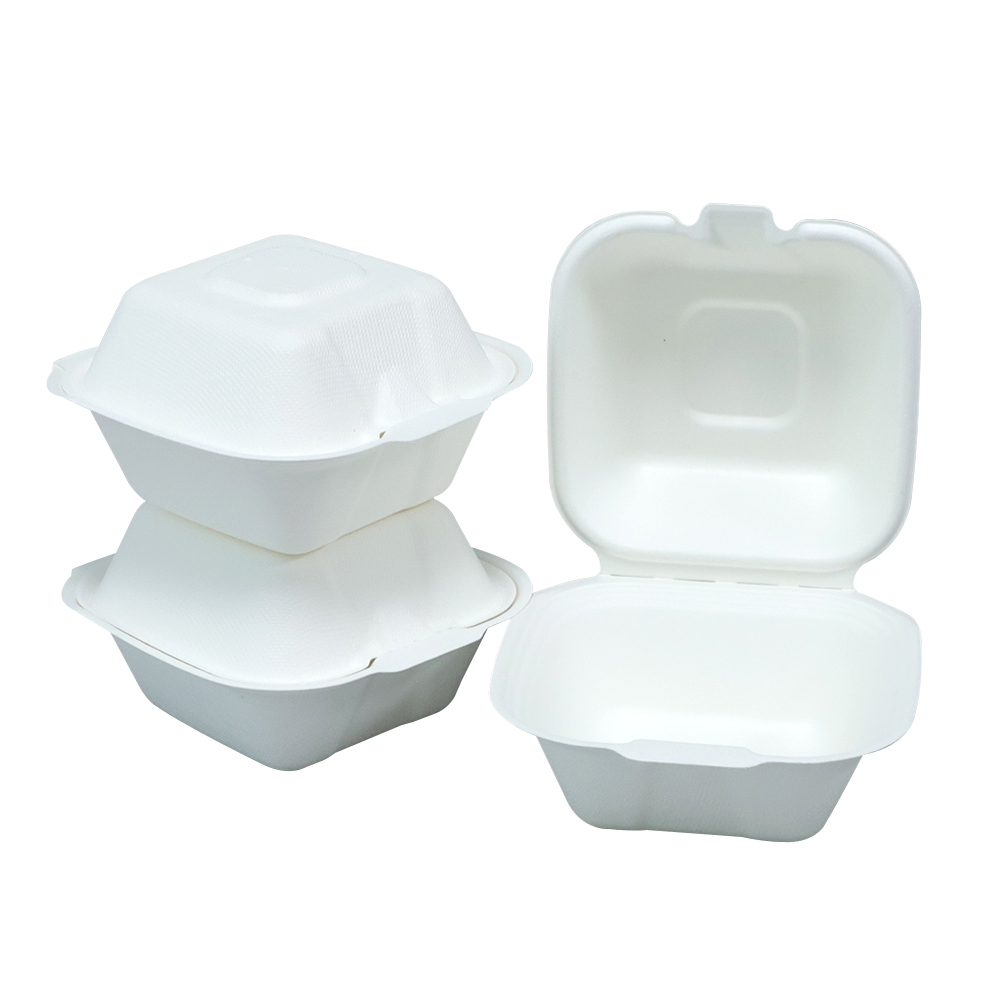 4.5inch Sugarcane Hamburger Box Wholesale