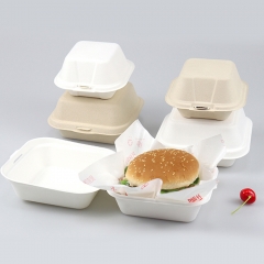 4.5inch Sugarcane Hamburger Box Wholesale