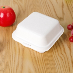 Disposable Sugarcane Food Container Hamburger Helper Box