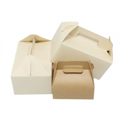 Custom Portable cake box kraft paper cake box