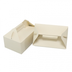 5.5inch White Paper Portable Cupcakes Boxes with window